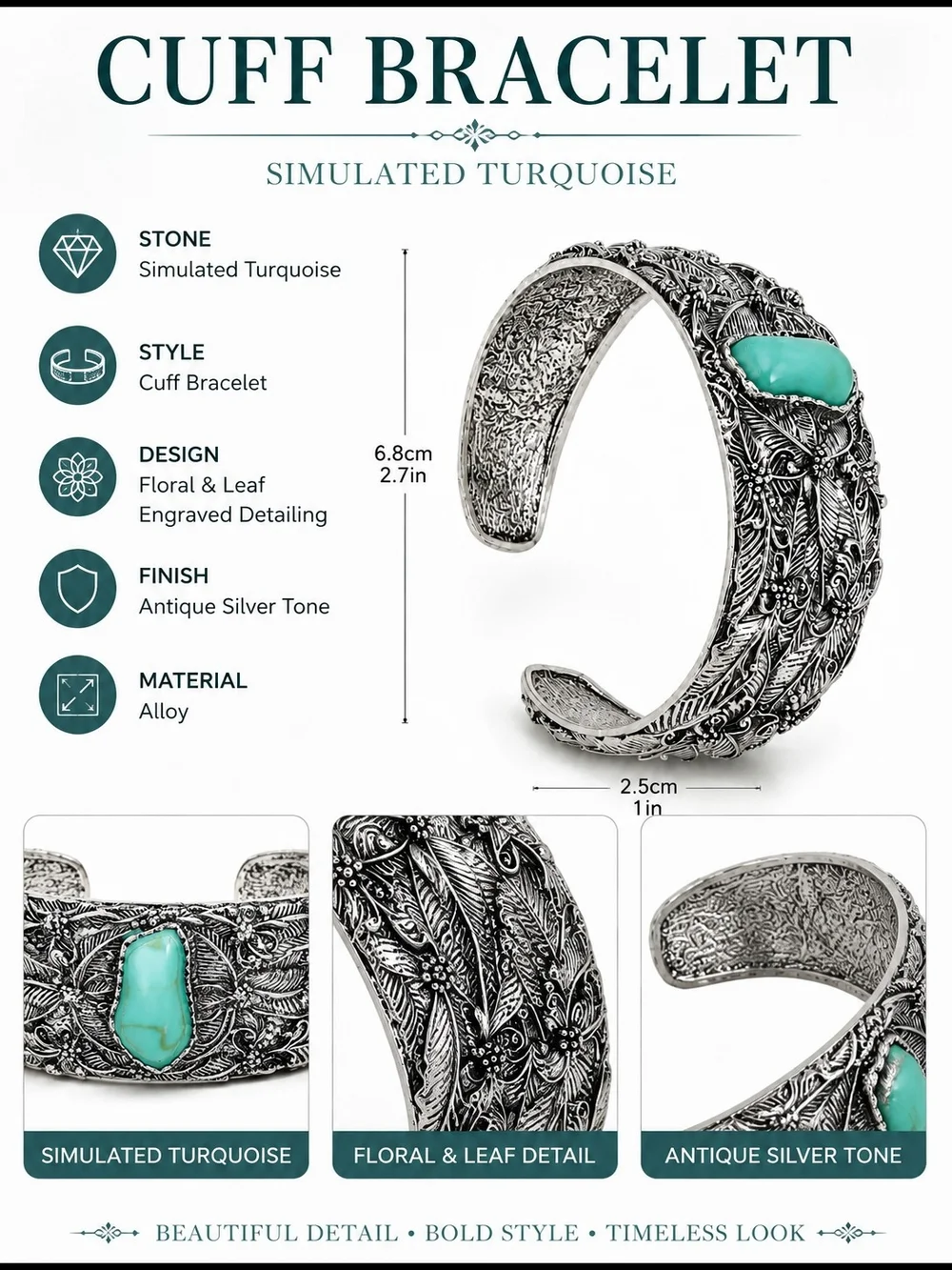 N/A ornate silver